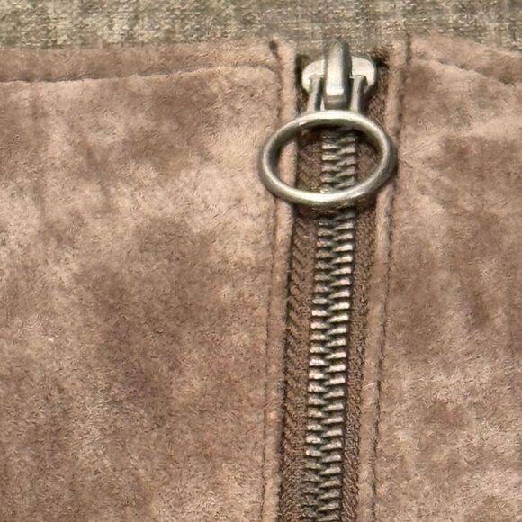 BLANKNYC Women's Suede Midnight Toker Brown Lined Mini Skirt Size 26 - Picture 9 of 11